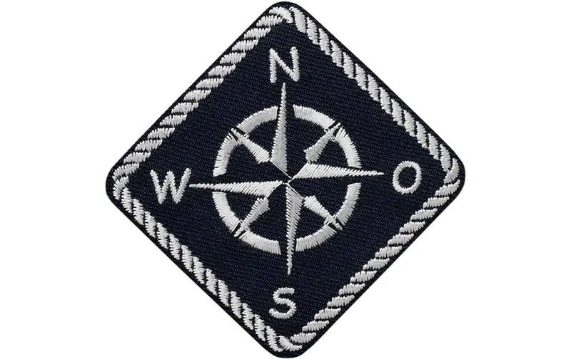 Mono-Quick Aufnäher Maritimer Kompass 1 Stück