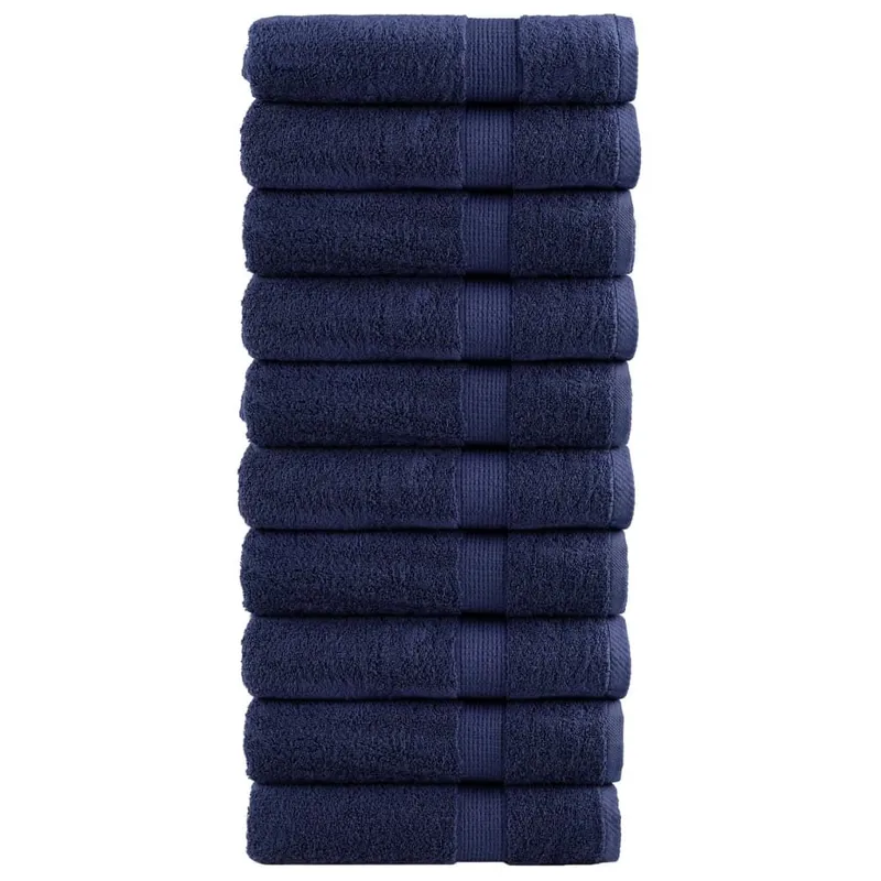 Premium Duschtücher SOLUND 10 Stk. Marineblau 70x140 cm 600 g/m²