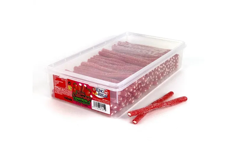 King Regal Gummibonbons Erdbeerstifte bezuckert 150 pièces