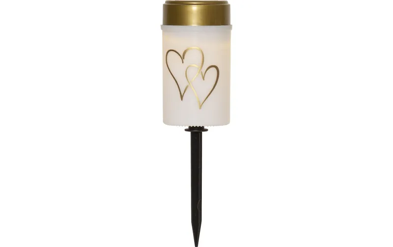 Star Trading Solar Kerze Hearty Warmweiss, 1 LED