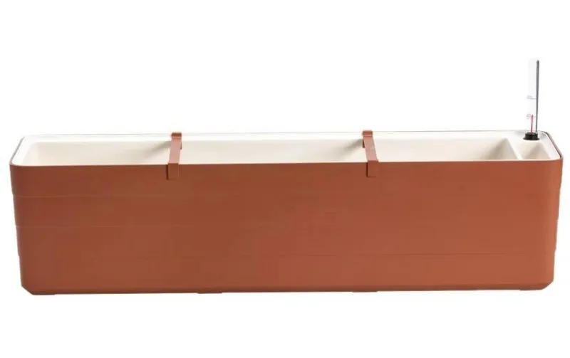 Plastia Bewässerungskasten Berberis 80 cm Braun