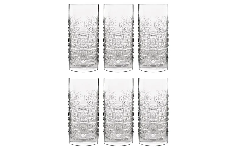 Luigi Bormioli Longdrinkglas Mixology Textures 48 cl, 6 pièces. transparent