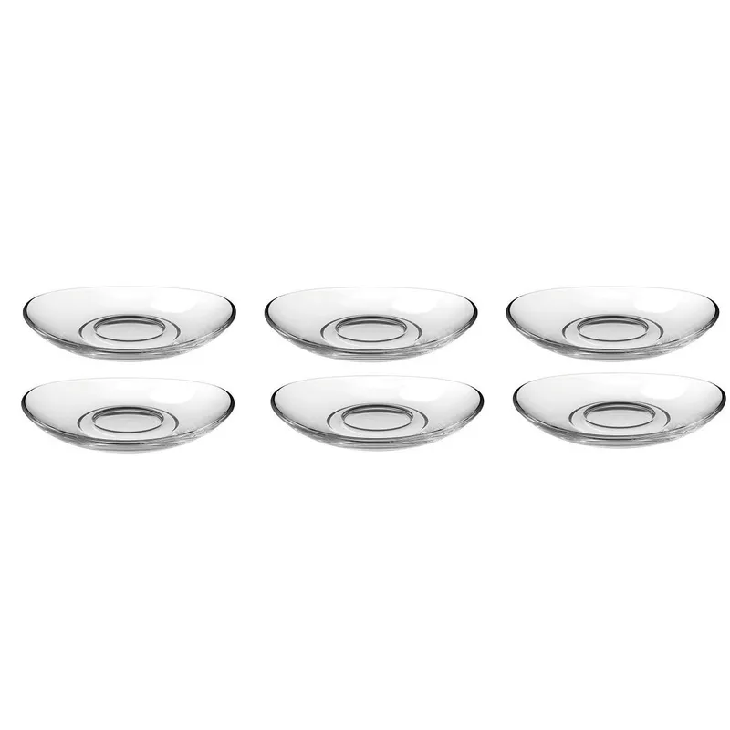 LEONARDO Untertasse Napoli Ø 11 cm 6 pieces, transparent
