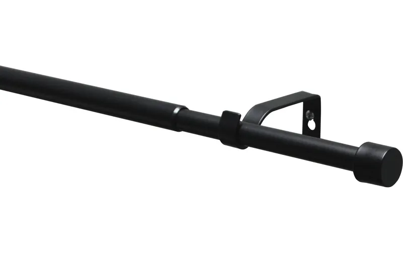 Gardinia Vorhangstange Set Kos Cap 1-Lauf 19/16 mm 190-340 cm
