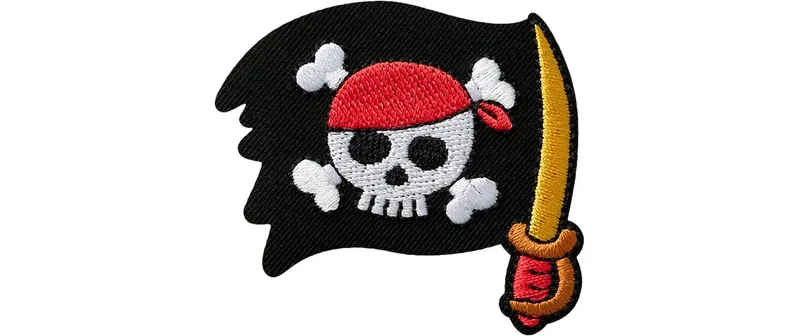 Mono-Quick Aufbügelbild Piratenflagge 1 pezzi