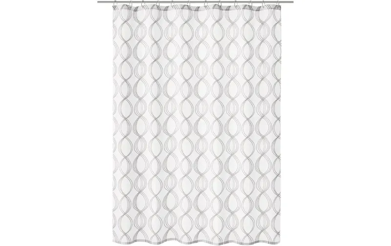 Kleine Wolke Duschvorhang Classy 180 x 200 cm, bianco