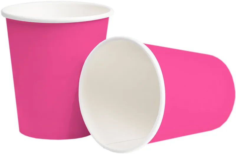 Einwegbecher in Pappe, pink