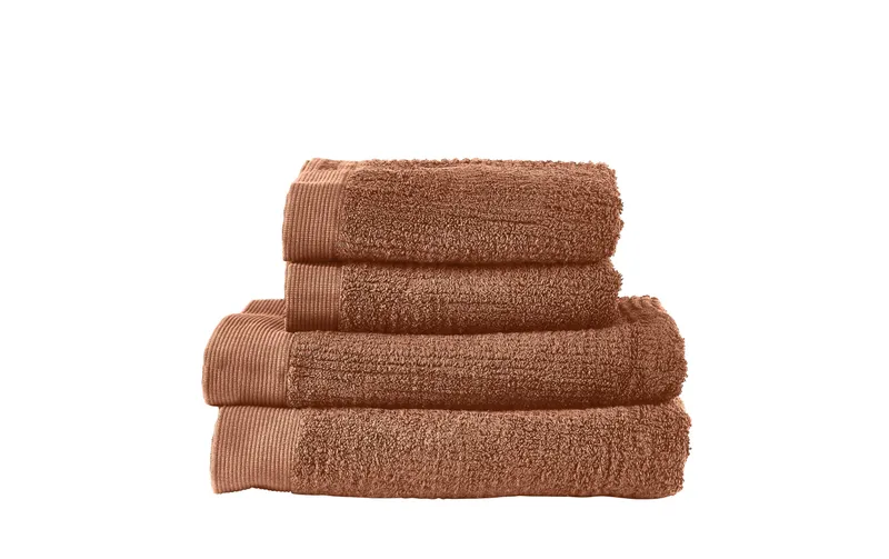 Zone Denmark Handtücher Set 50 x 100 cm & 70 x 140 cm, Terra
