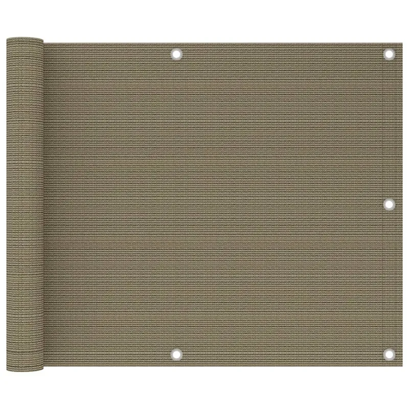 Balkon-Sichtschutz Taupe 75x300 cm HDPE