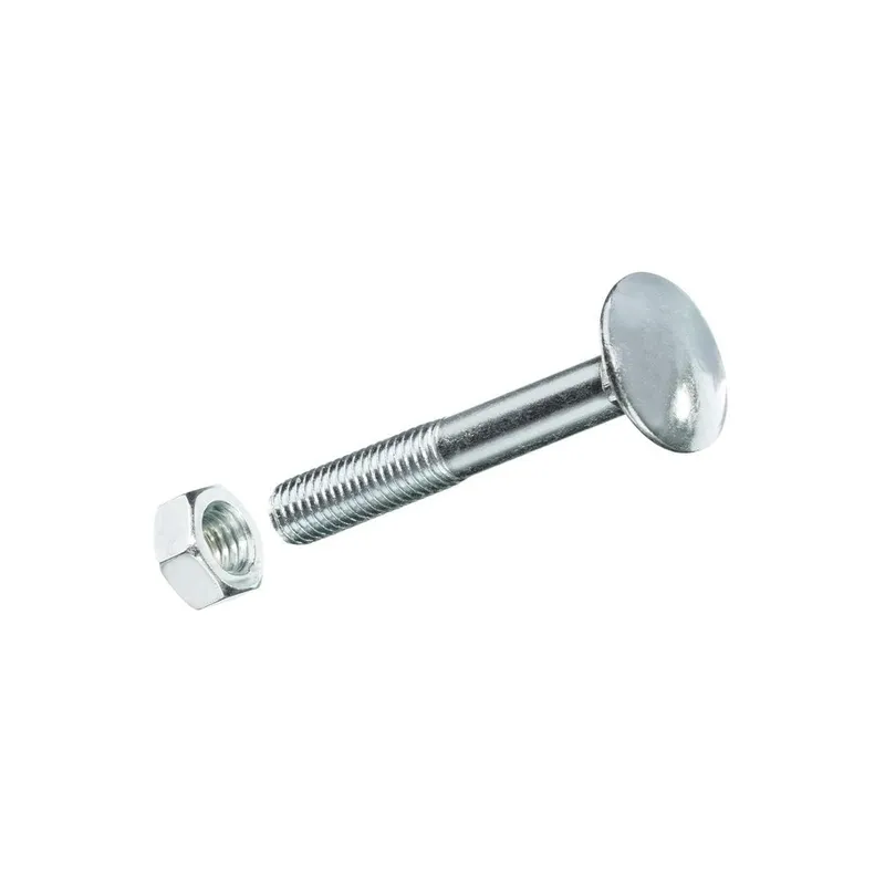 FTM Schlossschrauben M 6 x 70 mm mit Muttern Stahl, 4 pièces