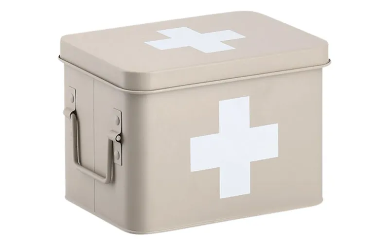 Zeller Present Erste Hilfe Schrank 21.5 x 16 x 16 cm, Beige