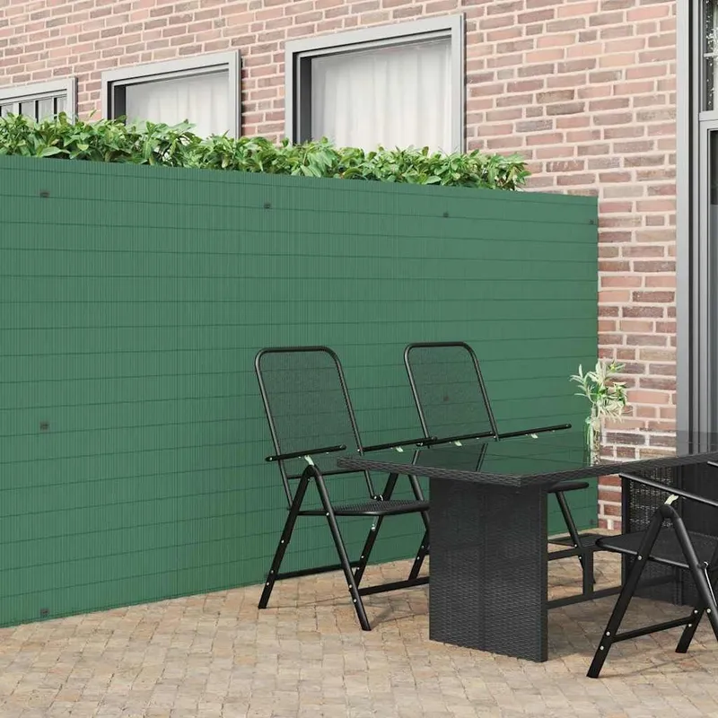 Clôture de jardin double face verte 1,8 x 5 m PVC
