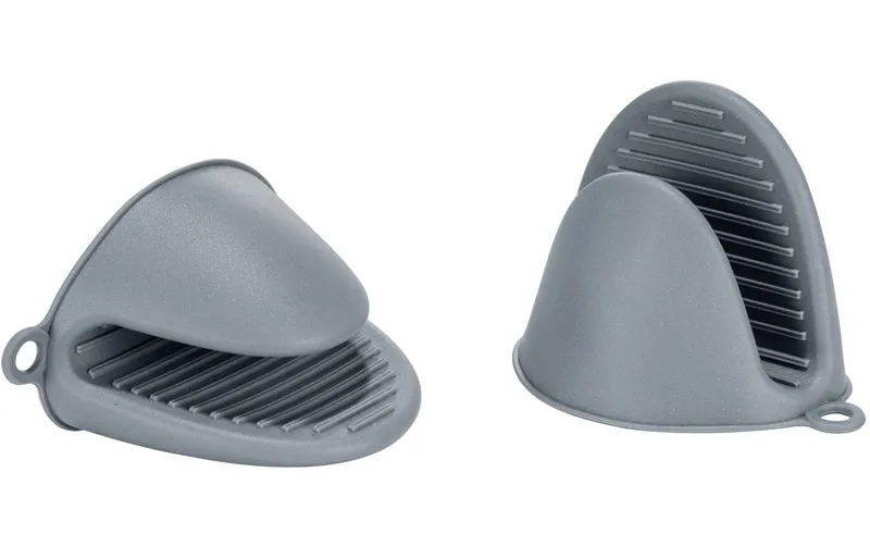 Wenko Silikon-Topfhandschuhe Emma mini, 2er-Set Grau