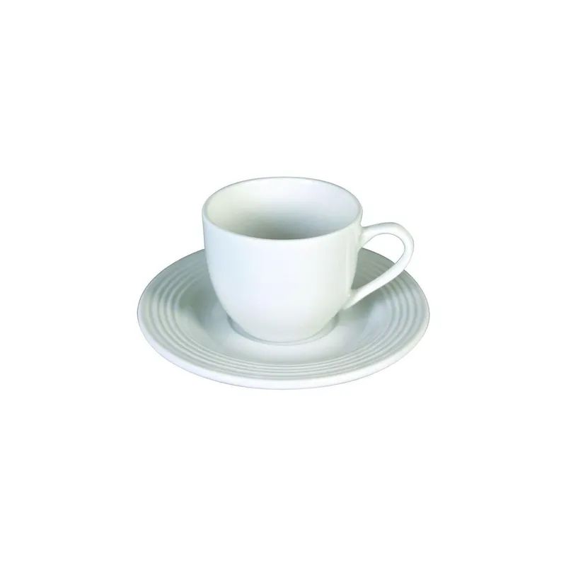 Tognana Tazza da espresso Circles 100 ml, 6 pezzi, Bianco