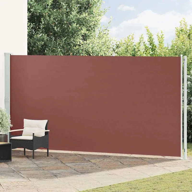 tenda laterale Ausziehbar 200x614 cm marrone