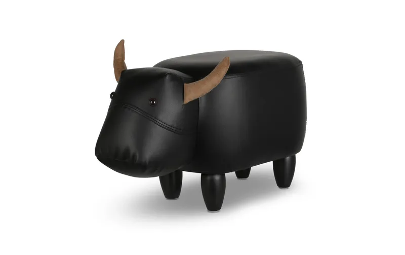 zoosy Kinderhocker Kuh Nero noir