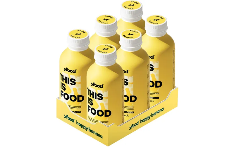 YFOOD Trinkmahlzeit Happy Banana 6 x 500 ml