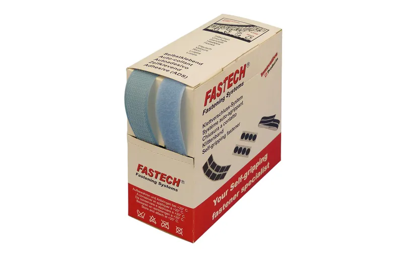 FASTECH Klettband-Box Hellblau