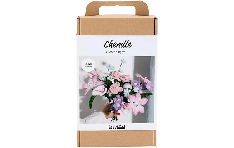Creativ Company Bastelset Blumen, Chenilledraht Mini