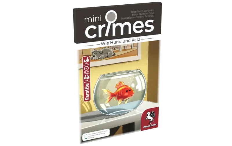 Pegasus Spiele Kartenspiel MiniCrimes – Wie Hund and Katz -DE