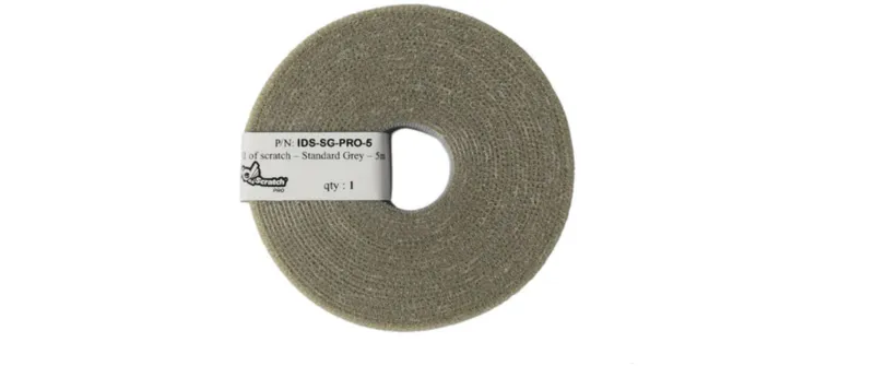 Patchsee Klettband-Rolle ID-SCRATCH-PRO grey