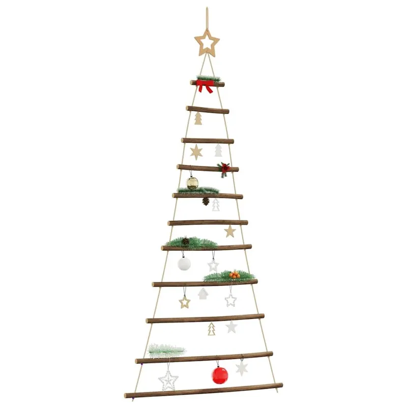 Hängender Weihnachtsbaum mit Sternspitze 74x150 cm Naturzweig