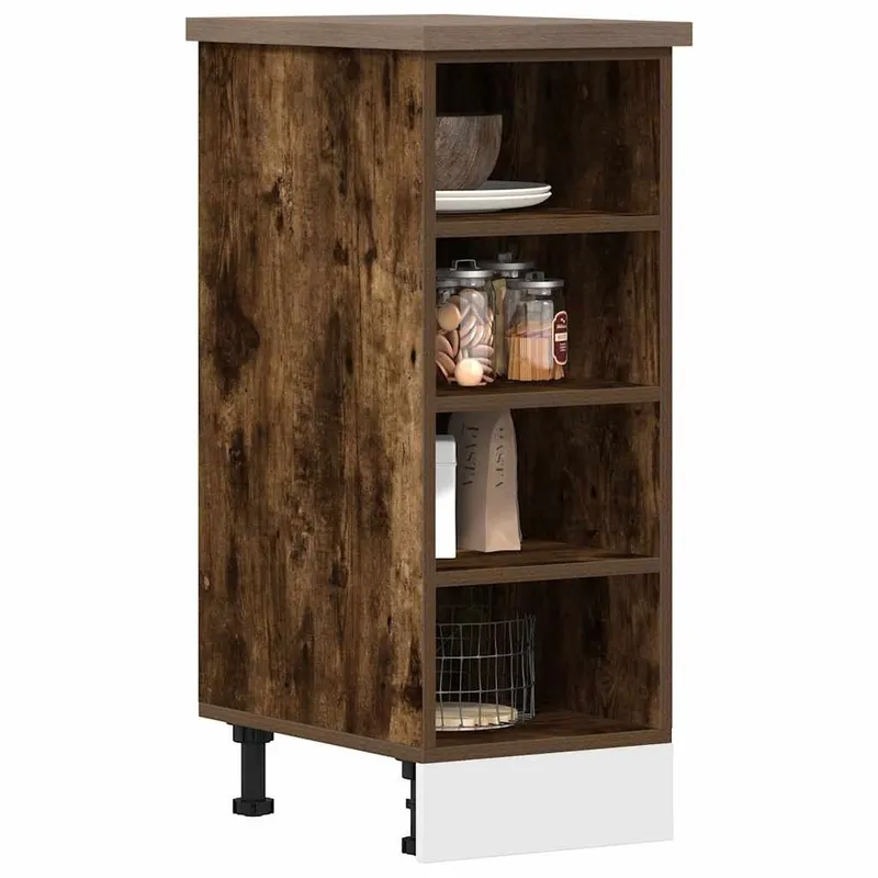 Unterschrank Riga Räuchereiche 30x44,5x81,5 cm engineered wood