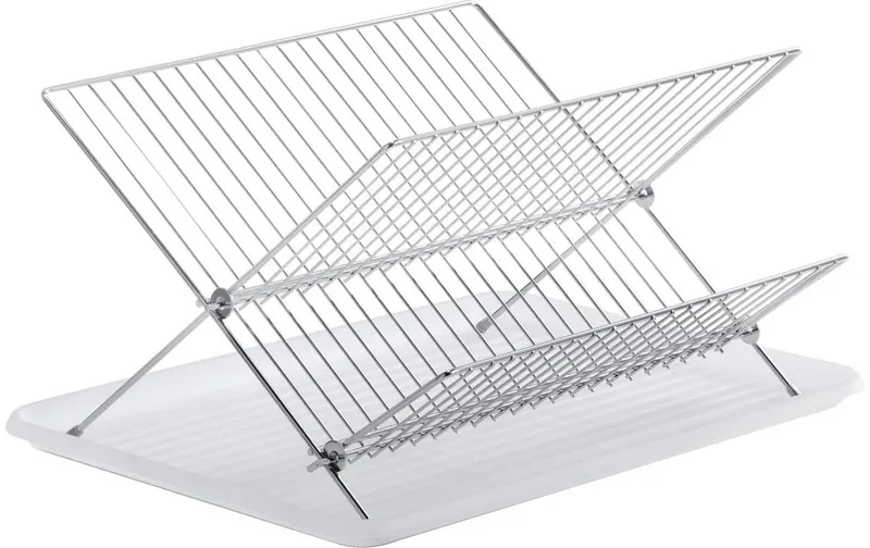 Zeller Present Abtropfgestell 43 x 32 x 24 cm, Metall / Kunsttessuto, bianco