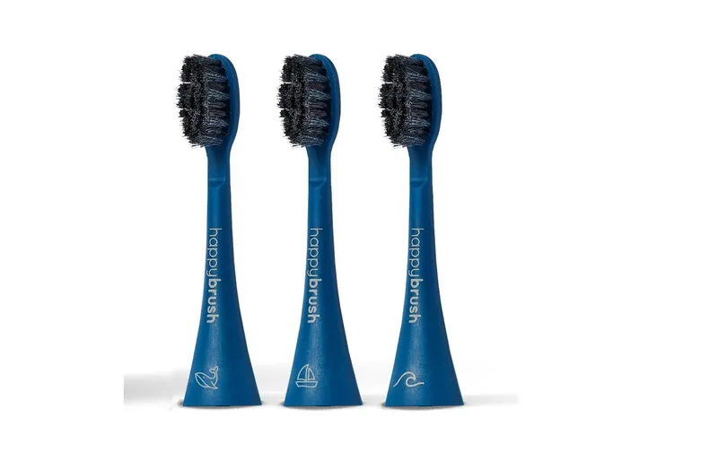 happybrush Zahnbürstenkopf Eco VIBE 3 Ocean-Edition, 3 Stück
