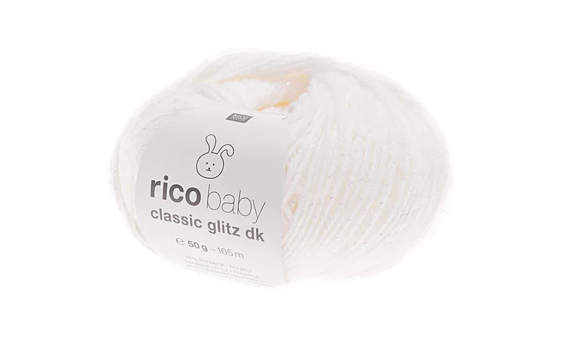 Rico Design Wolle Baby Classic Glitz dk 50 g blanc