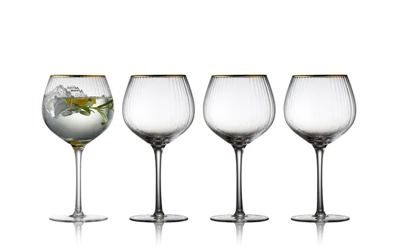 Lyngby Gin verre Palermo Gold 4 pièces, 65 cl