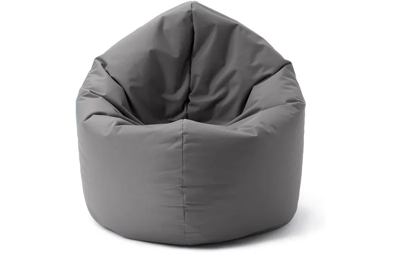 Lumaland Runder Sitzsack 2 in 1, 300 l Polyester (PES), grey