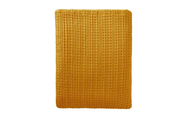 Urbanara Tagesdecke Anadia 180 x 200 cm, Senfgelb