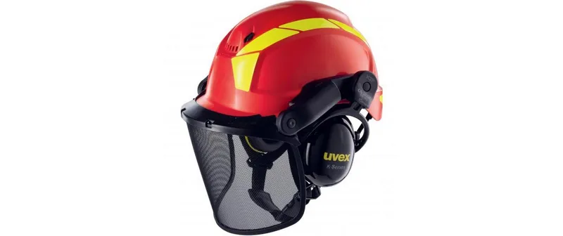 uvex Schutzhelm Pheos Forestry, rouge