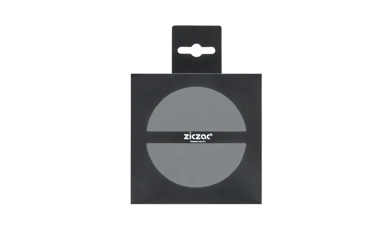 Tiseco Glasuntersetzer Togo 4 pezzi, 10 cm, grigio