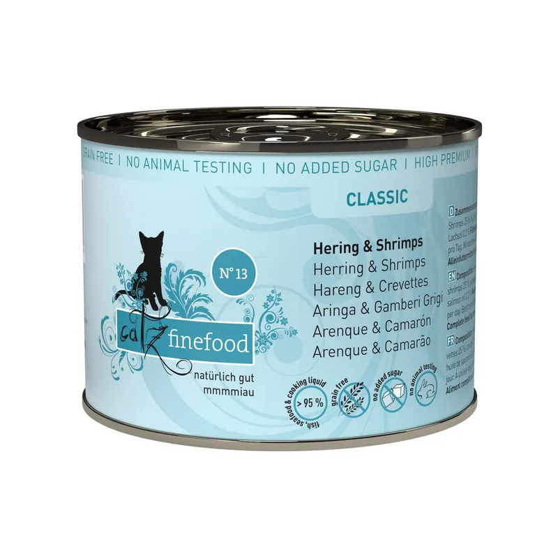 catz finefood Nassfutter No.13 Hering & Schrimps, 200 g