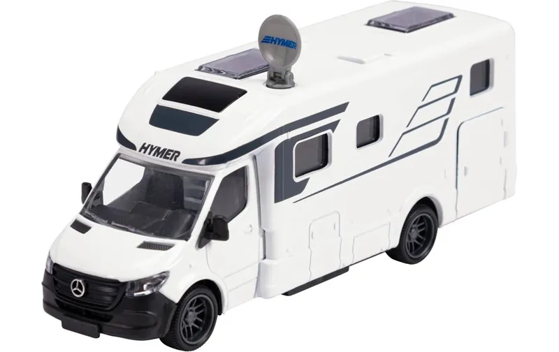 Majorette Hymer B-Class Camper 1:40 Kunsttissu Metall