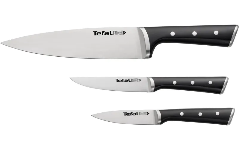 Tefal Messer-Set Ice Force 3-teilig black