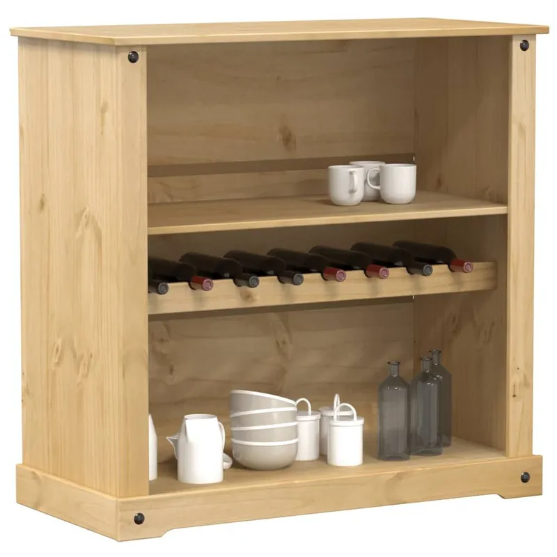 Weinschrank Corona 107,5x51x105,5 cm legno massiccio pino