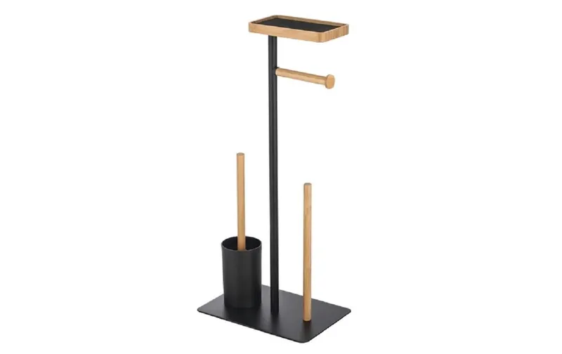 MSV Toilettengarnitur Teiki noir matt/ naturel