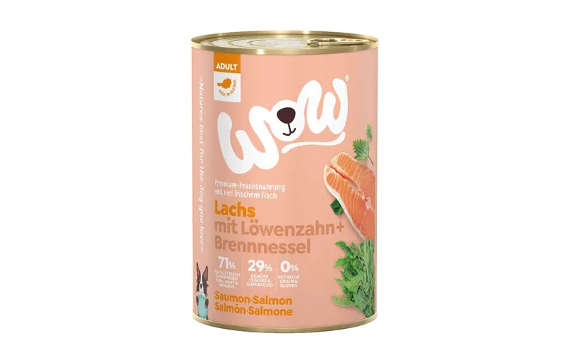 WOW Nassfutter Adult Lachs, 400 g
