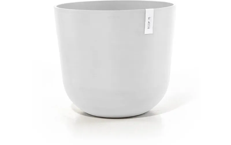 Ecopots Blumentopf Oslo Ø 55 cm Weiss
