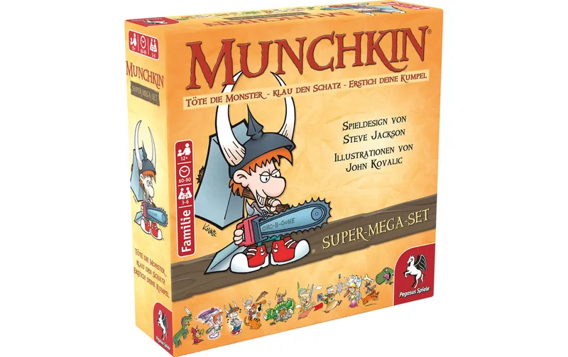 Pegasus Spiele Kartenspiel Munchkin Fantasy Super-Mega-Set -DE
