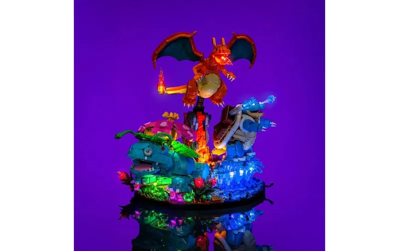 Light My Bricks LED-Licht-Set pour LEGO® Pokémon Bisaflor Glurak et Turtok