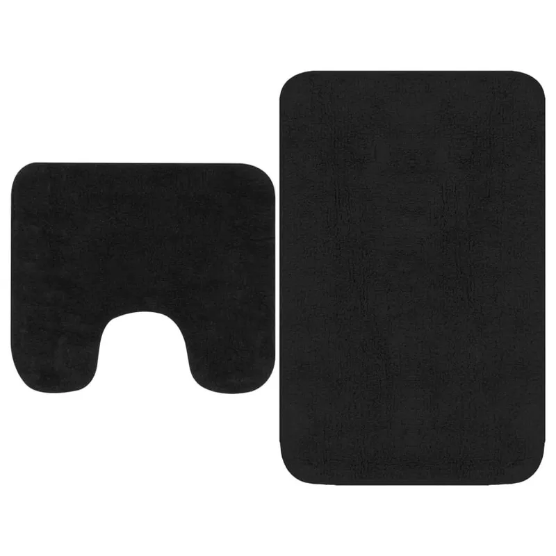 Badematten-Set 2-tlg. fabric anthracite