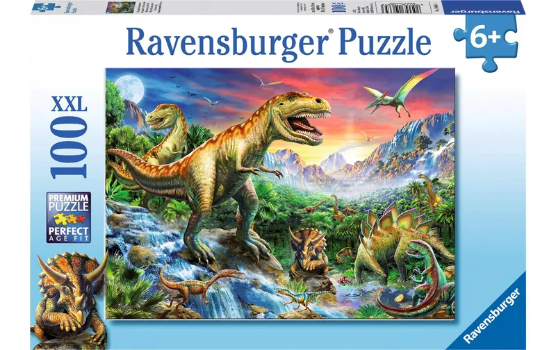 Ravensburger Puzzle Bei den Dinosauriern 100 XXL Teile