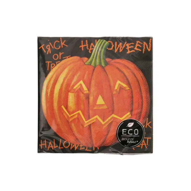 Boltze Servietten Pumpkin 16.5 x 16.5 cm, 20 Stück
