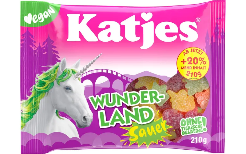 Katjes Gummibonbons Wunderland sauer 210 g