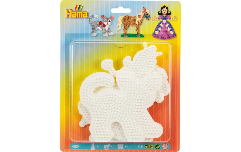 Hama Bügelperlen Platten Mal- and Zoaknspielzeug 3 pieces white