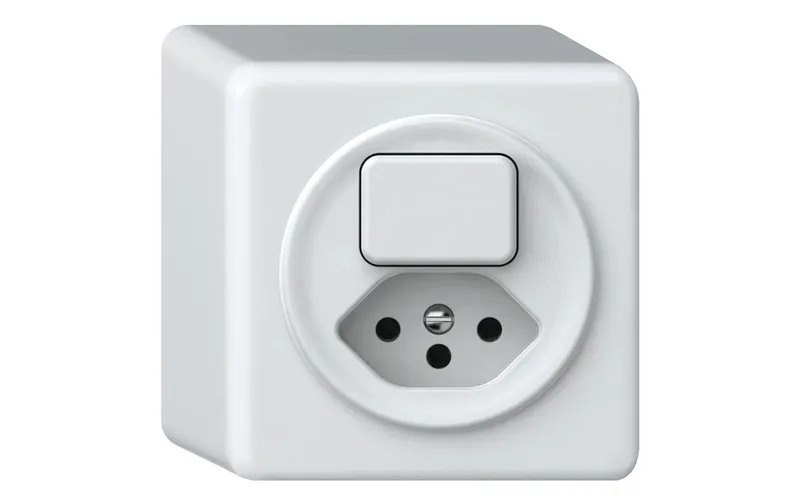 Hager ORIGIN AP-Kleinkombination SCH3/1xT13 QuickConnect ws